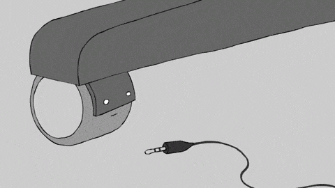 Kabel und Bürostuhl