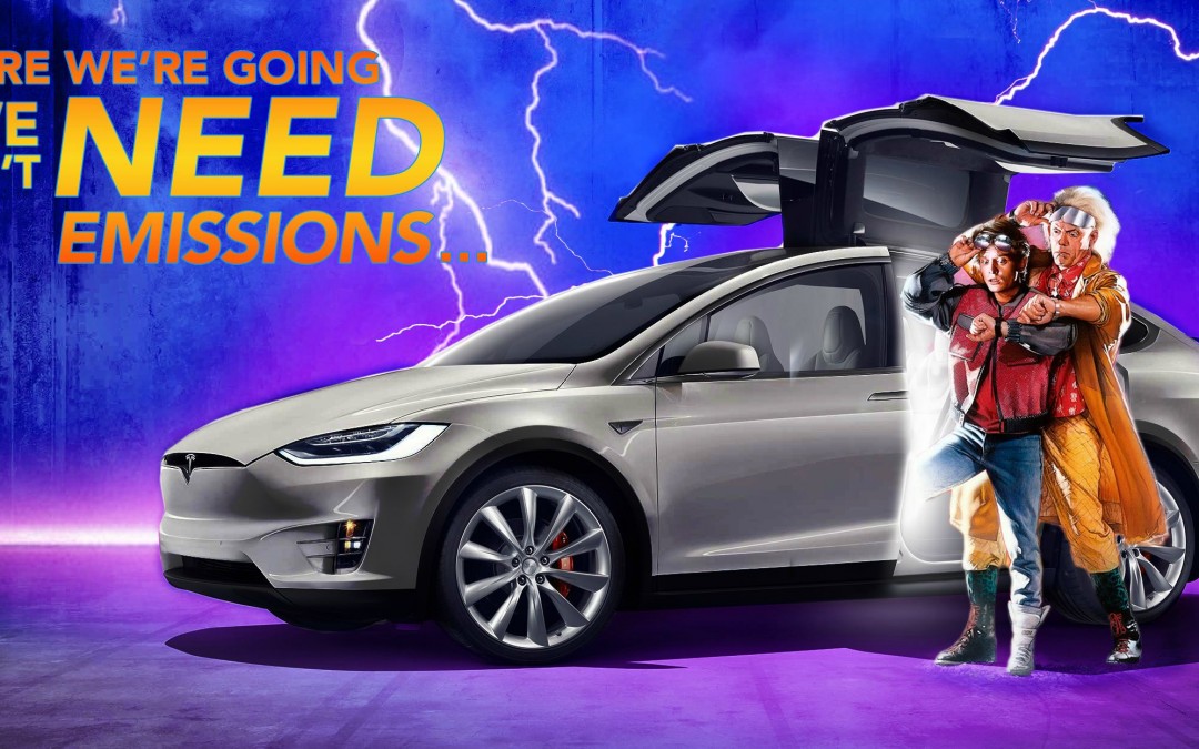 Tesla Model X trifft auf Zurück in die Zukunft