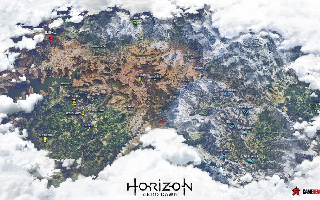 Hier ist die vollständige Map von Horizon Zero Dawn
